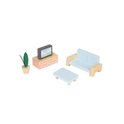 New Classic Toys - Casa delle bambole in legno rosso