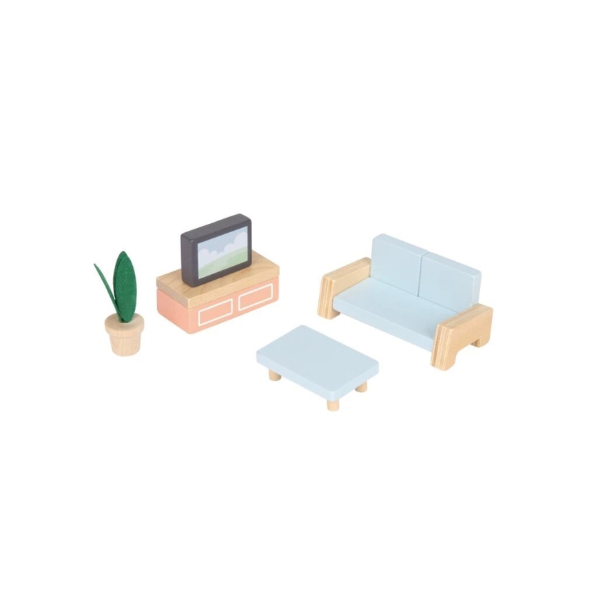 New Classic Toys - Casa delle bambole in legno rosso