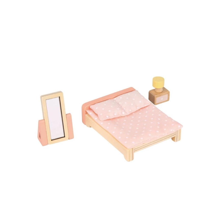 New Classic Toys - Casa delle bambole in legno rosso