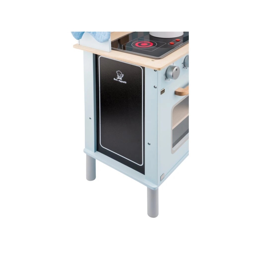 New Classic Toys - Cucina in legno con accessori azzurro