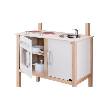 New Classic Toys - Cucina in legno con accessori bianco/beige