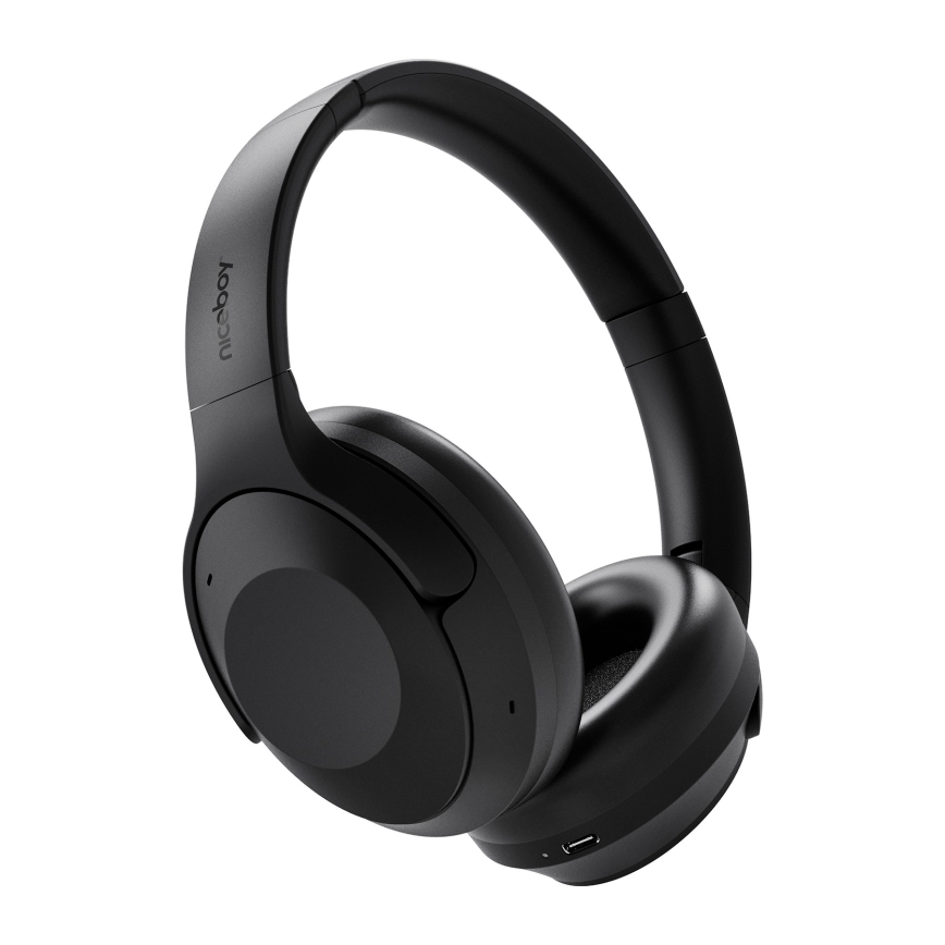 Niceboy Aura 5 ANC - Cuffie wireless con microfono e ANC, nere