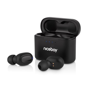 Niceboy HIVE Podsie 4 - Cuffie wireless IP54 nero