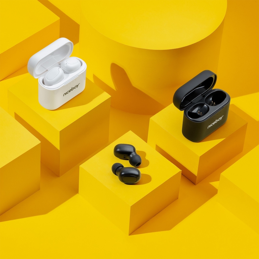 Niceboy HIVE Podsie 4 - Cuffie wireless IP54 nero
