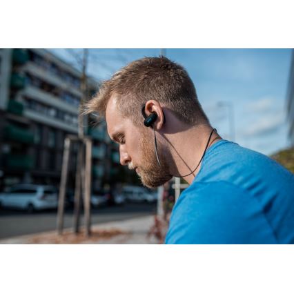 Niceboy HIVE sport 2 - Auricolari sportivi con microfono IPX5 nero