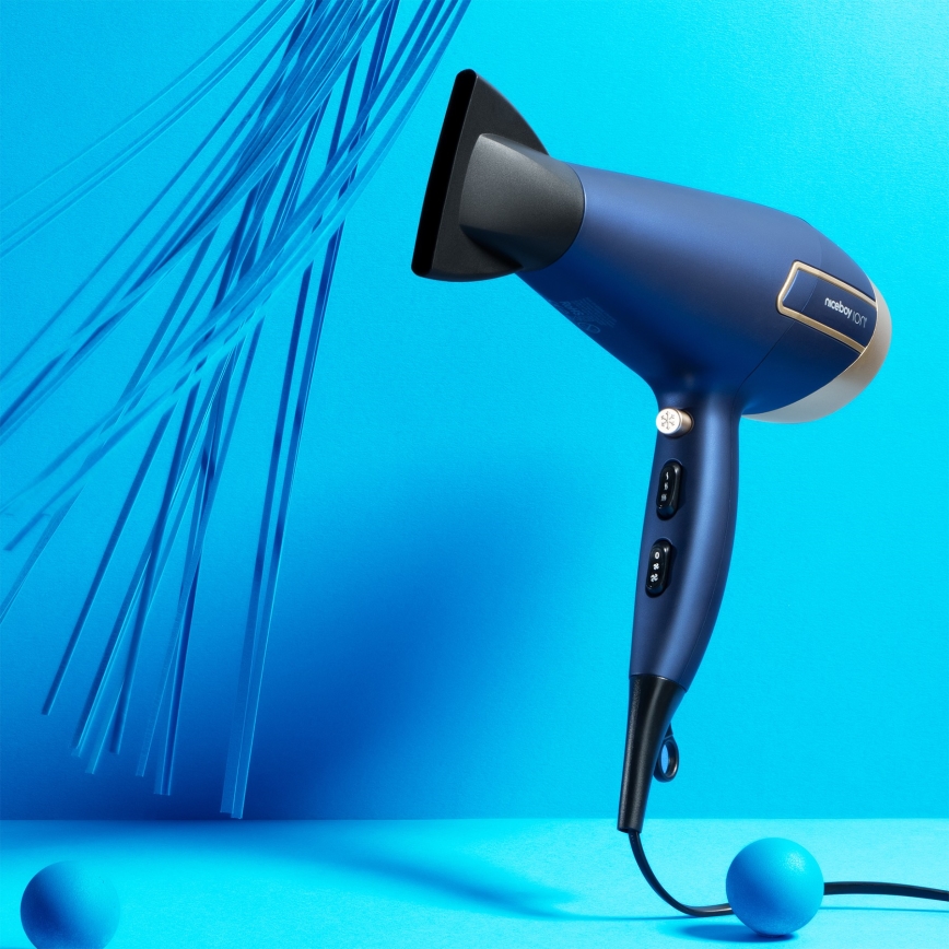 Niceboy ION AirSonic ICON - Asciugacapelli 2200W/230V blu