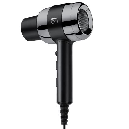 Niceboy ION AirSonic PRO - Asciugacapelli 2200W/230V nero