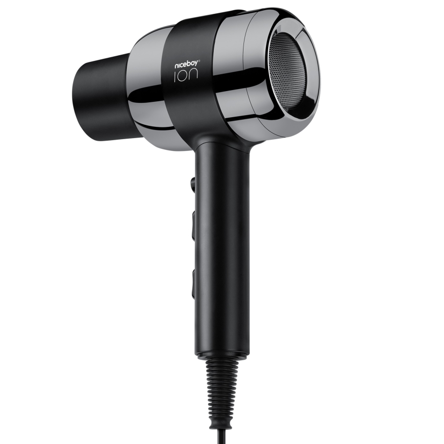 Niceboy ION AirSonic PRO - Asciugacapelli 2200W/230V nero