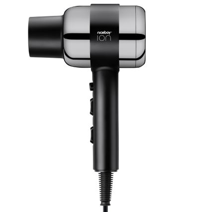 Niceboy ION AirSonic PRO - Asciugacapelli 2200W/230V nero