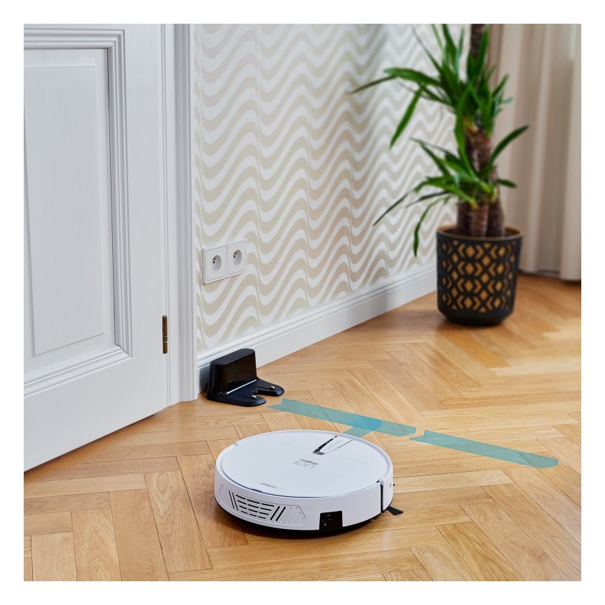 Niceboy ION Charles i4 - Aspirapolvere robot smart 2in1 4400 mAh Wi-Fi bianco + telecomando