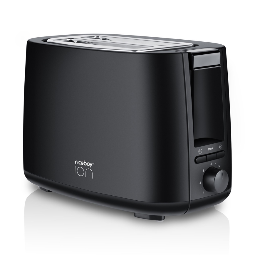 Niceboy ION Cruncher C1 - Tostapane a due fori e tostatore 750W/230V nero