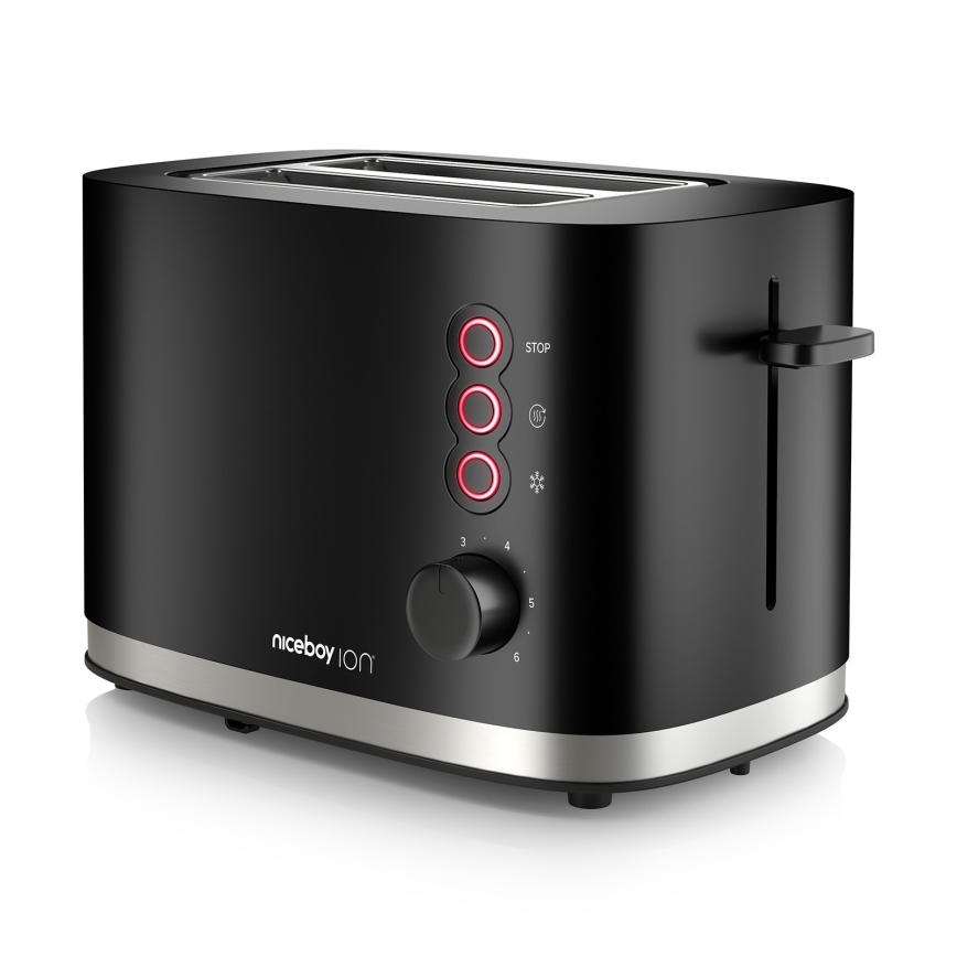 Niceboy ION Cruncher C3 - Tostapane a due fori e tostatore 870W/230V nero