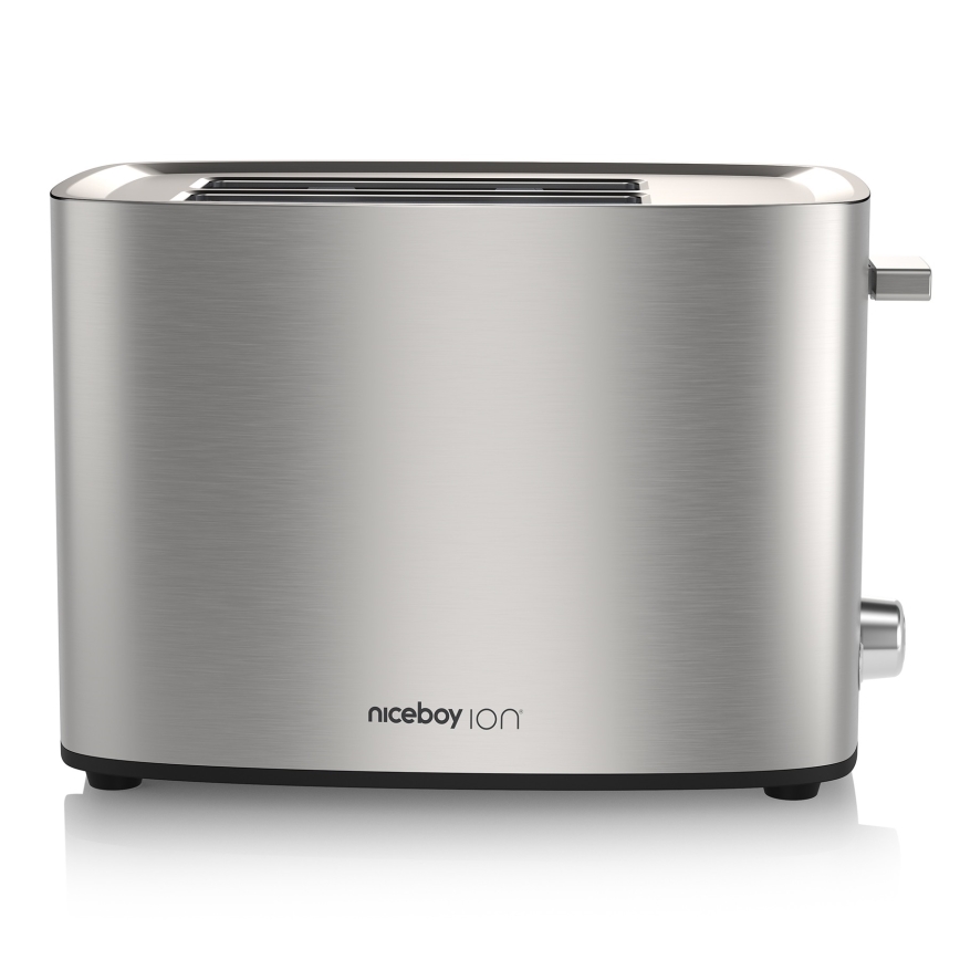 Niceboy ION Cruncher C4 - Tostapane a due fori e tostatore 850W/230V in acciaio inox
