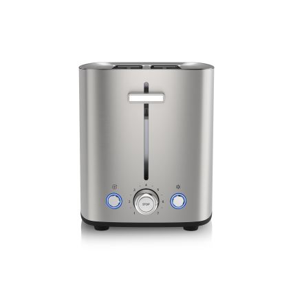 Niceboy ION Cruncher C4 - Tostapane a due fori e tostatore 850W/230V in acciaio inox