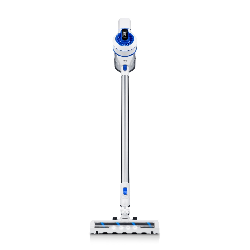 Niceboy ION Hurricane H5 - Aspirapolvere a batteria 2in1 150W/2200 mAh bianco/blu