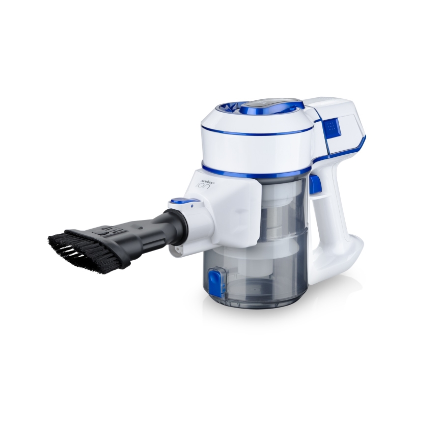 Niceboy ION Hurricane H5 - Aspirapolvere a batteria 2in1 150W/2200 mAh bianco/blu