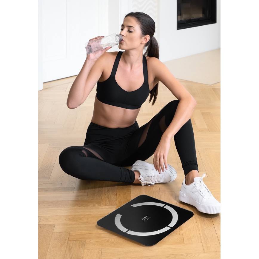 Niceboy ION SmartScale - Bilancia pesapersone digitale intelligente 3xAAA nero