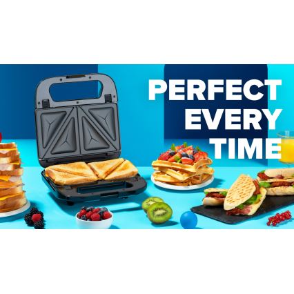 Niceboy ION Snacker S3 - Macchina per i panini 3in1 750W/230V acciaio inossidabile/nero