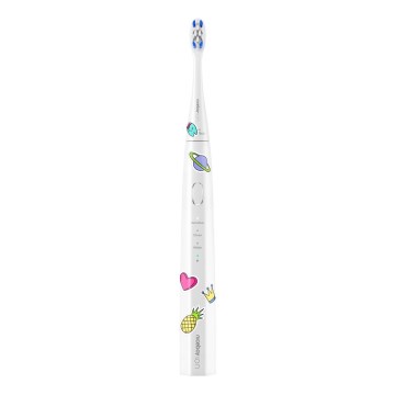 Niceboy ION Sonic Kids - Spazzolino sonico per bambini IPX7 bianco