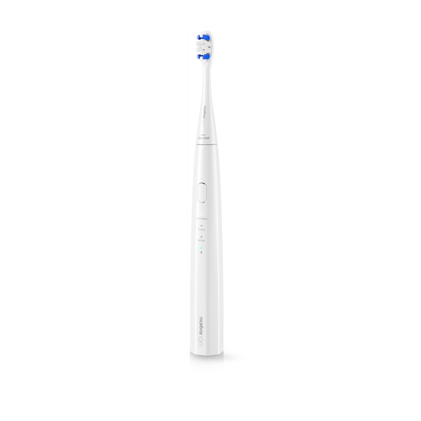 Niceboy ION Sonic Kids - Spazzolino sonico per bambini IPX7 bianco