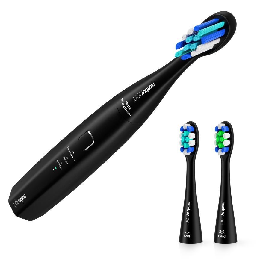 Niceboy ION Sonic Lite - Spazzolino sonico 500 mAh IPX7 nero