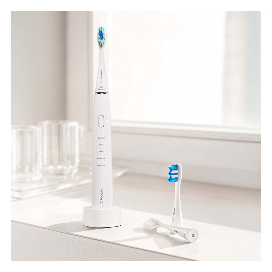 Niceboy ION Sonic - Spazzolino sonico 800 mAh IPX7 bianco