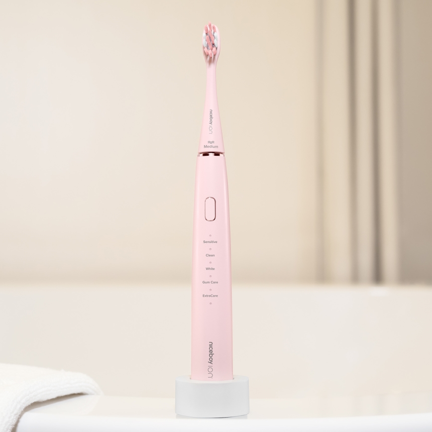 Niceboy ION Sonic - Spazzolino sonico IPX7 rosa