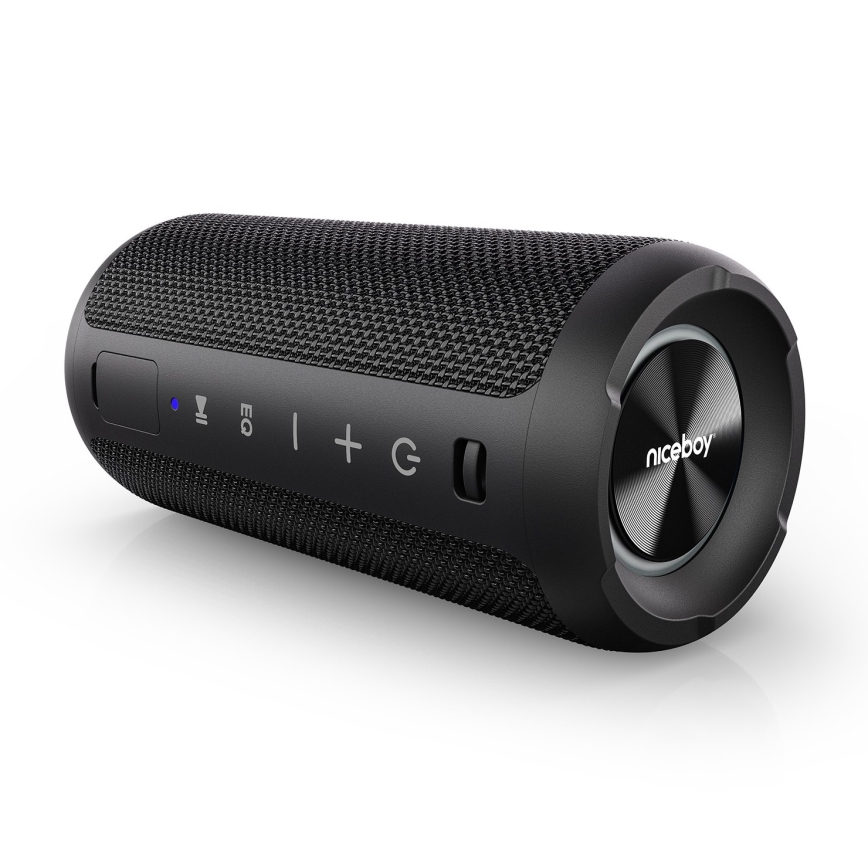 Niceboy Orion - LED Autoparlante wireless con microfono 24W/2200 mAh IPX7 nero