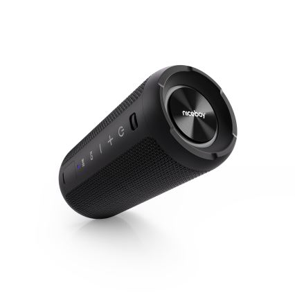 Niceboy Orion - LED Autoparlante wireless con microfono 24W/2200 mAh IPX7 nero