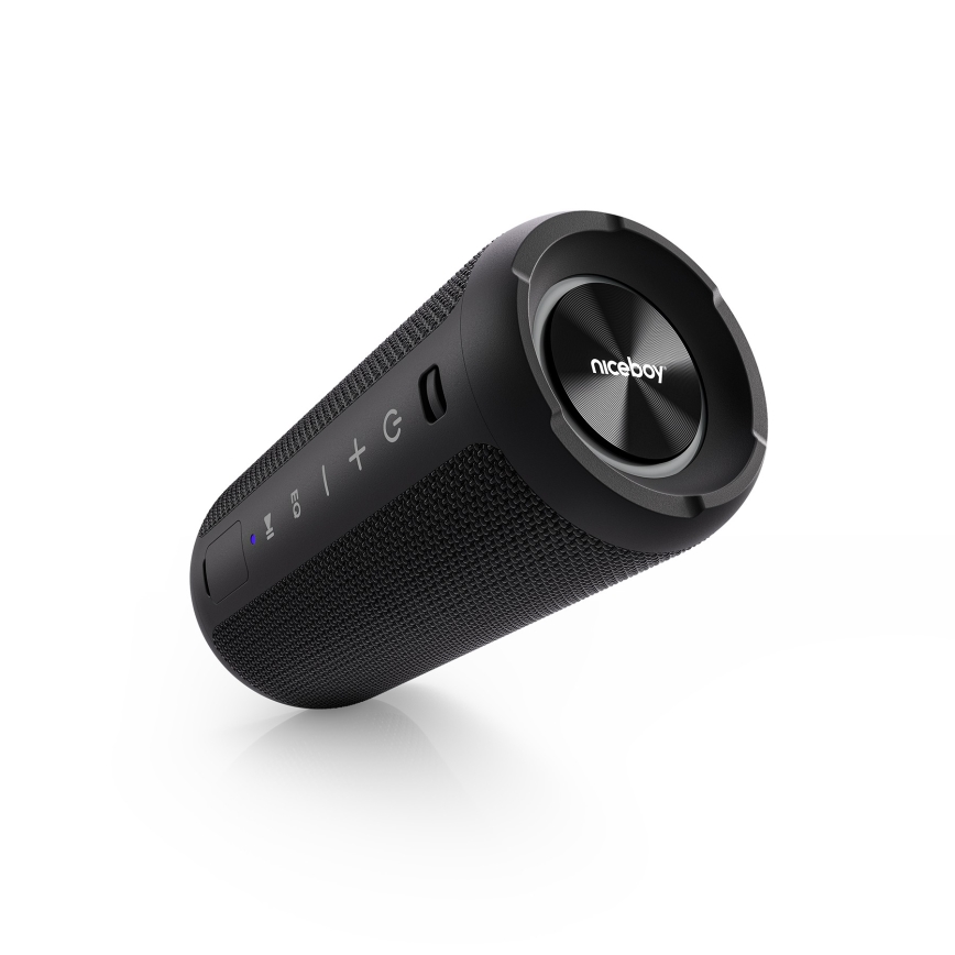Niceboy Orion - LED Autoparlante wireless con microfono 24W/2200 mAh IPX7 nero