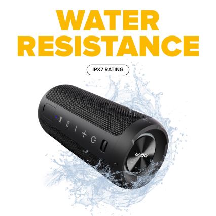 Niceboy Orion - LED Autoparlante wireless con microfono 24W/2200 mAh IPX7 nero