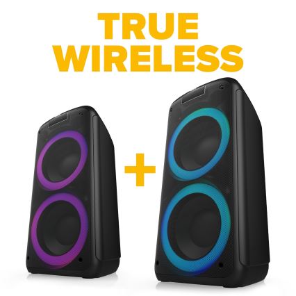 Niceboy PARTY Boss 2 - LED Autoparlante wireless con microfono e power bank funzione 200W/4500 mAh + telecomando