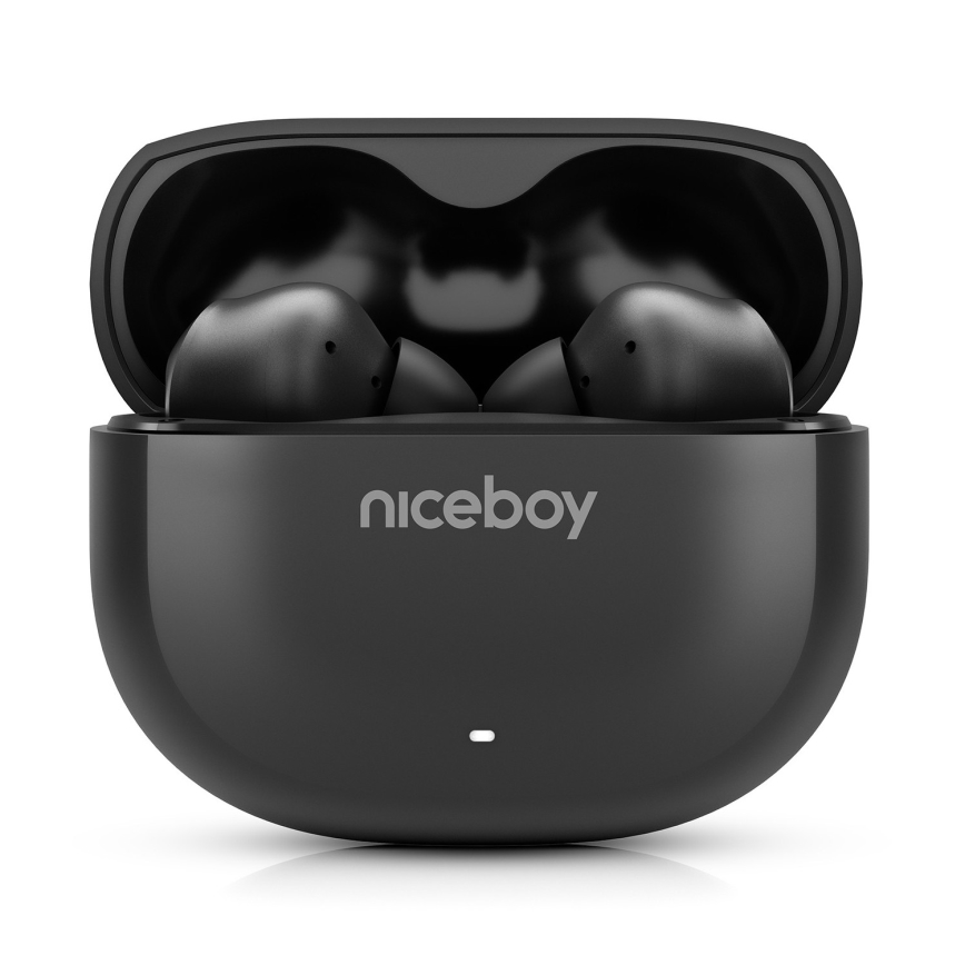 Niceboy Pins 4 - Auricolari wireless con ANC 400 mAh + 2x 50 mAh IPX4 nero