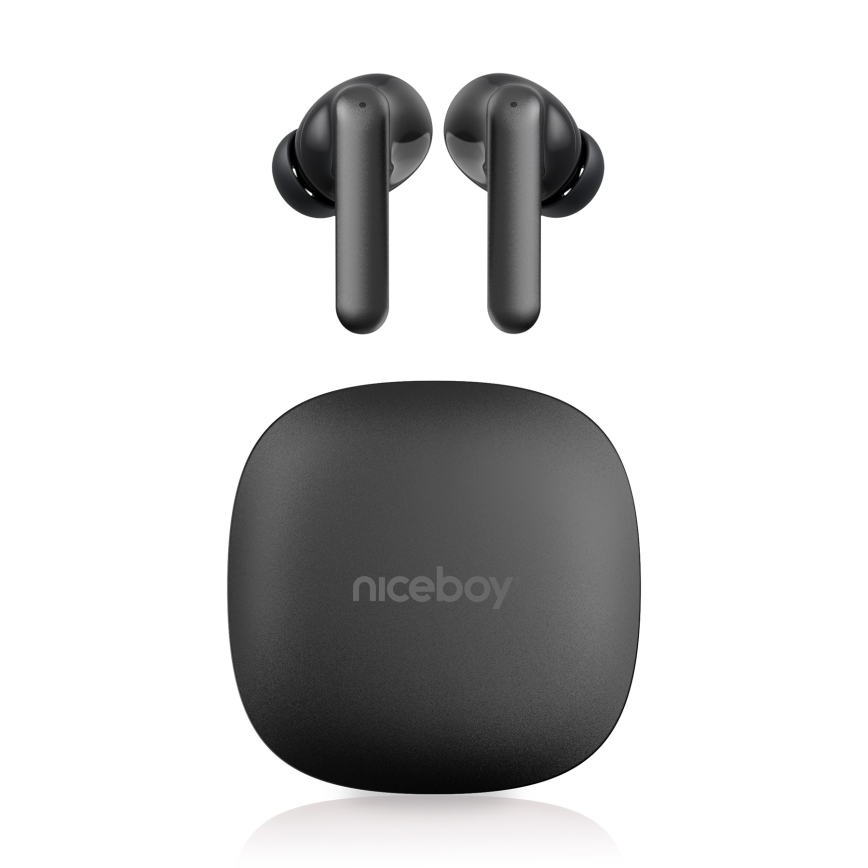 Niceboy Pins 4 PRO - Auricolari wireless con ANC 380 mAh + 2x 35 mAh IP54 nero