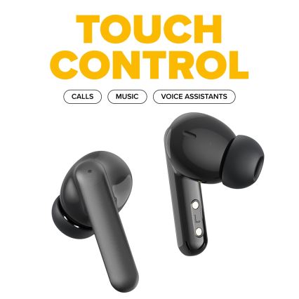 Niceboy Pins 4 PRO - Auricolari wireless con ANC 380 mAh + 2x 35 mAh IP54 nero