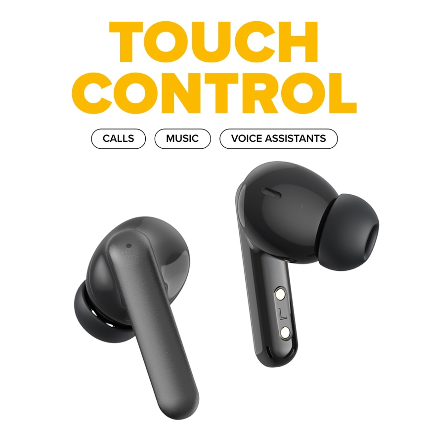 Niceboy Pins 4 PRO - Auricolari wireless con ANC 380 mAh + 2x 35 mAh IP54 nero