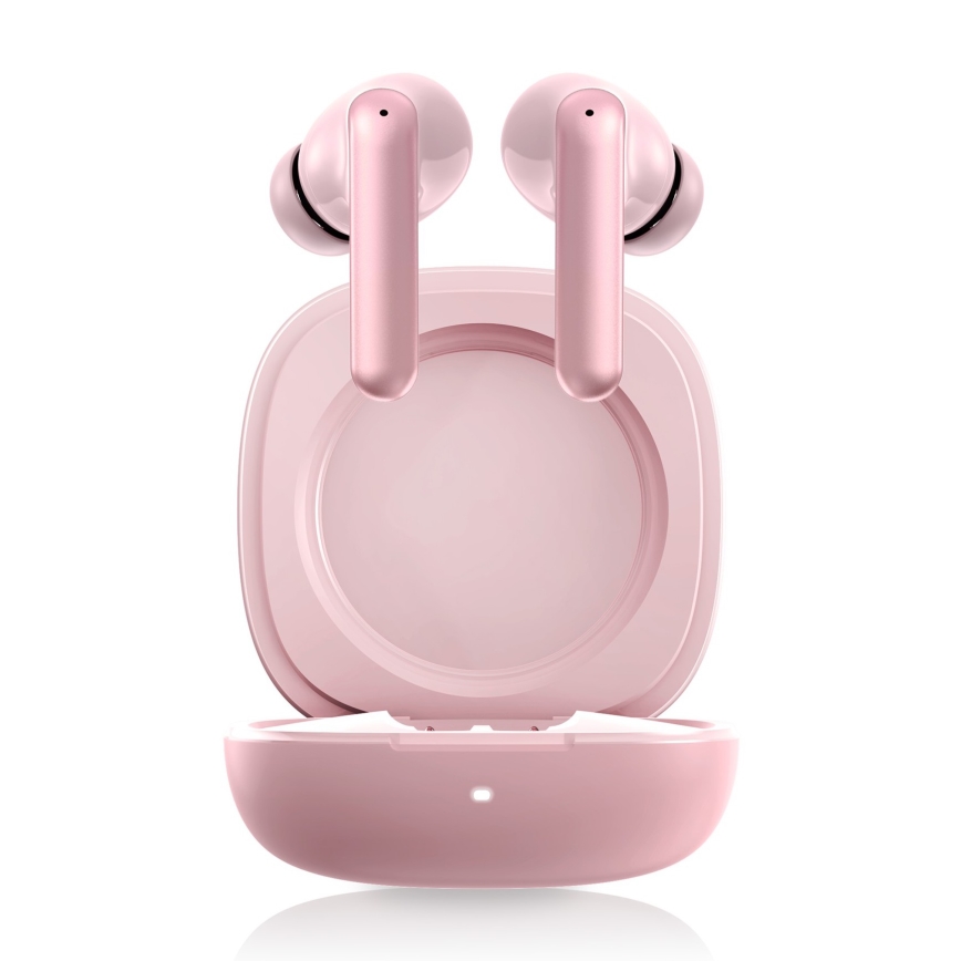 Niceboy Pins 4 PRO - Auricolari wireless con ANC, 380 mAh + 2x 35 mAh, IP54, rosa