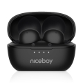 Niceboy Podsie 4 POP - Auricolari wireless 400 mAh + 2x 40 mAh IPX4 nero