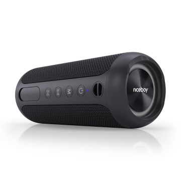 Niceboy Polaris - LED Autoparlante wireless con microfono 30W/4000 mAh IPX7 nero