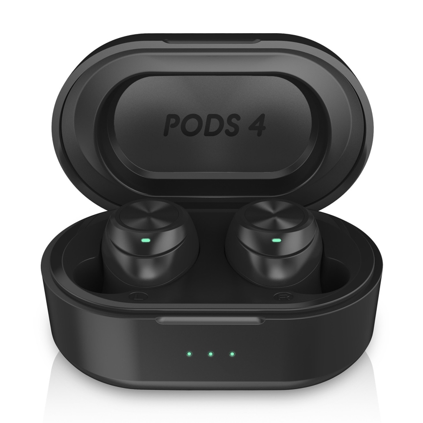 Niceboy Recessed 4 - Auricolari wireless 500 mAh + 2x 70 mAh IPX5 nero