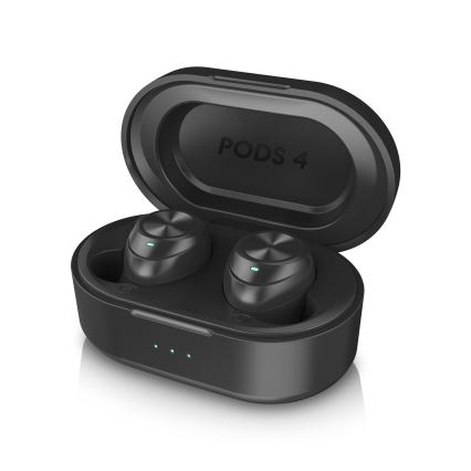 Niceboy Recessed 4 - Auricolari wireless 500 mAh + 2x 70 mAh IPX5 nero