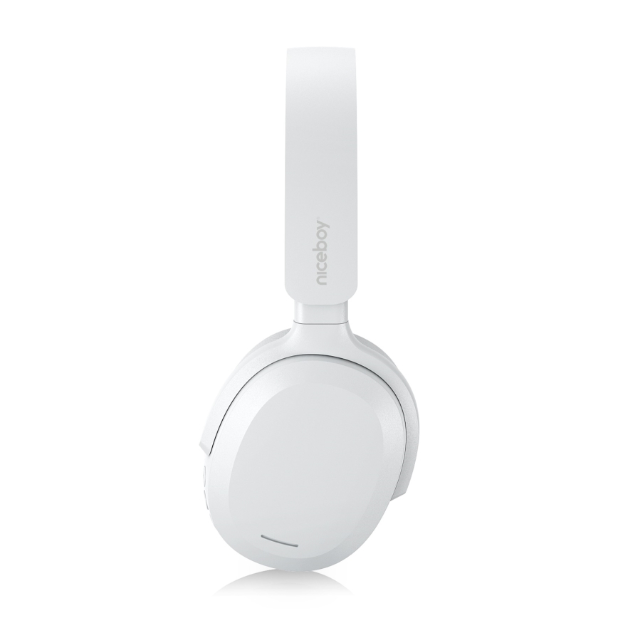 Niceboy Sora - Cuffie wireless con microfono 250 mAh IPX4 bianco