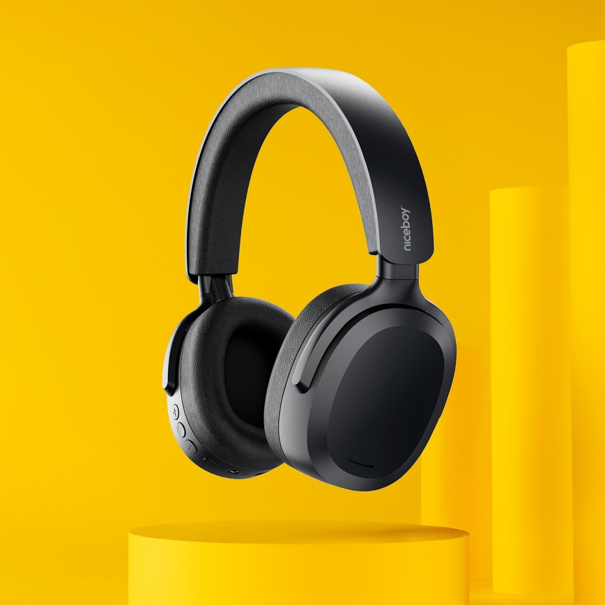 Niceboy Sora - Cuffie wireless con microfono 250 mAh IPX4 nero