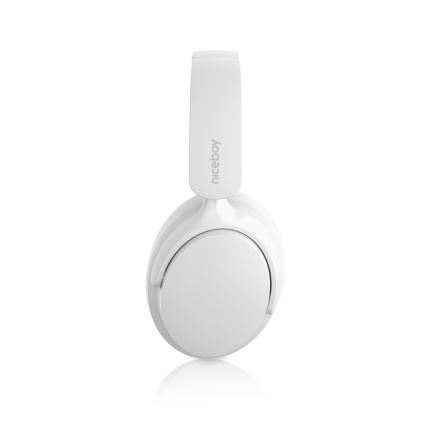 Niceboy Stellar - Cuffie wireless con microfono e ANC 400 mAh IPX4 bianco