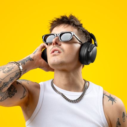 Niceboy Stellar - Cuffie wireless con microfono e ANC 400 mAh IPX4 nero