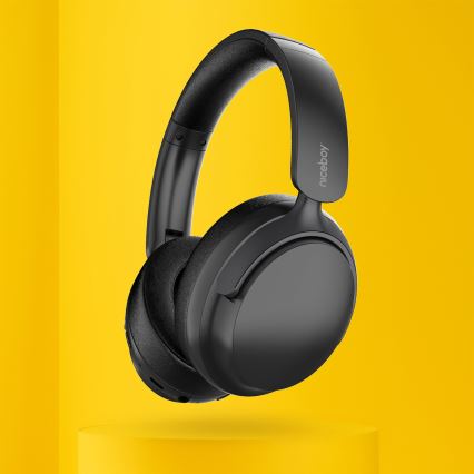 Niceboy Stellar - Cuffie wireless con microfono e ANC 400 mAh IPX4 nero