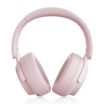 Niceboy Stellar - Cuffie wireless con microfono e cancellazione attiva del rumore (ANC), batteria 400 mAh, IPX4, rosa