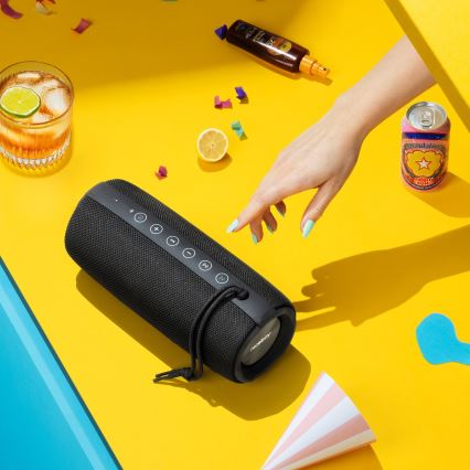 Niceboy Titan 4 - LED Autoparlante wireless con microfono e power bank funzione 50W/4000 mAh IPX7 nero