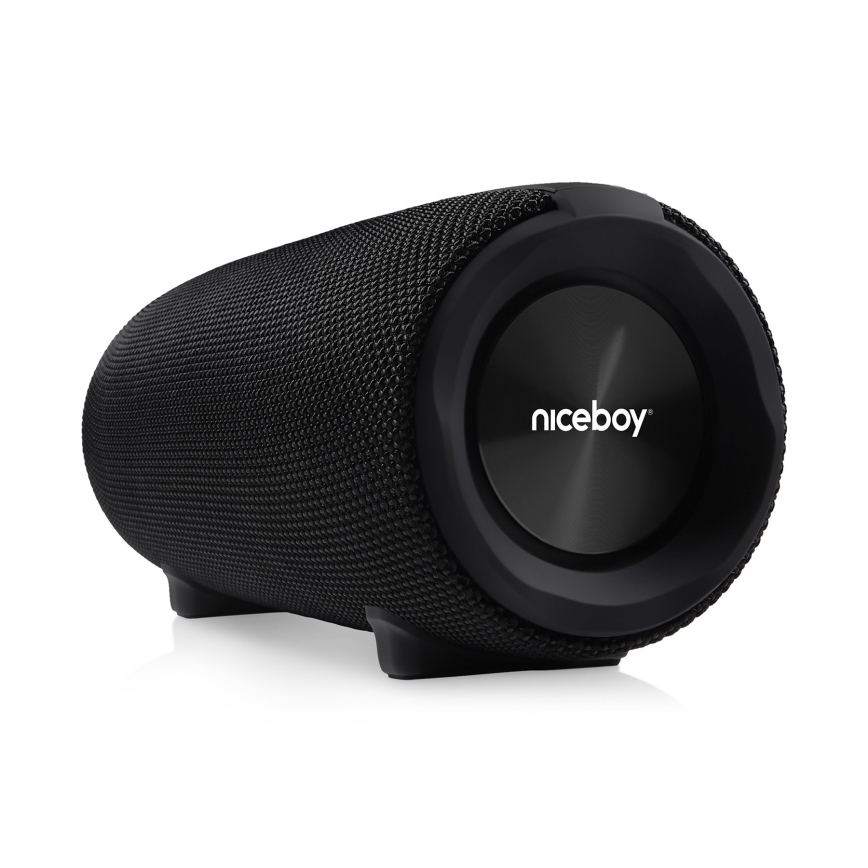 Niceboy Titan 4 - LED Autoparlante wireless con microfono e power bank funzione 50W/4000 mAh IPX7 nero