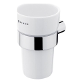 NIMCO BR 11058KU-26 - Portaspazzolino a parete BORMO bianco/cromo lucido